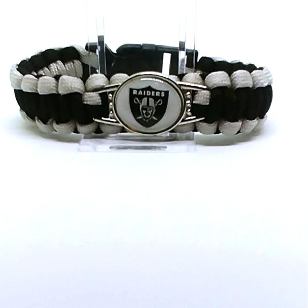 Los Angeles Raiders NFL Football Wristband